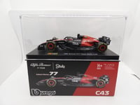 Alfa Romeo F1 Team C43 Valtteri Bottas #77 2023 Stake 1/43 Bburago F1 + casque