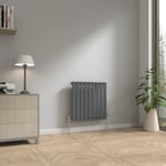 NRG 600x612 Horizontal Flat Panel Designer Radiators Radiator Bathroom Central Heating Radiators Rad Single Column Anthracite