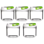 5pcs 400ml Grub Tub Food Spice Sweet Jars Airtight Lid Plastic Storage Container