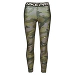 Nike Tight 7/8 Camo Femme, Thunder Grey/Black/White, FR : L (Taille Fabricant : L)