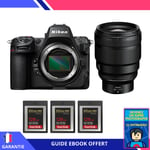 Nikon Z8 + Z 85mm f/1.2 S + 3 SanDisk 128GB Extreme PRO CFexpress Type B + Ebook 'Devenez Un Super Photographe' - Hybride Nikon