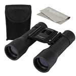 Celestron 72354 LandScout 16x32mm Water-Resistant Roof Prism Binoculars with Rubber Grip Surface, Coated Lens, K9 Optical Glass, Neck Strap and Soft Carry Case, Black