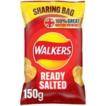 Walkers Ready Salted Potato Crisps Sharing Bags - 6x150g