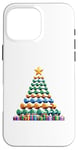 Coque pour iPhone 16 Pro Max Christmas Tree Haltère Poids Haltérophile Gymnase