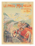 AUTO PNEU MICHELIN Réf145 - POSTER HQ 40x60cm d'une AFFICHE VINTAGE