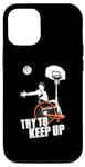 Coque pour iPhone 12/12 Pro Un joueur de basket-ball en fauteuil roulant essaie de suivre