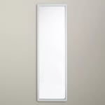 John Lewis Rounded Corners Full Length Mirror, 144 x 44cm, White