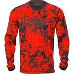 Härkila Wildboar Pro L/S t-shirt AXIS MSP®Orange Blaze/Shadow brown 3XL