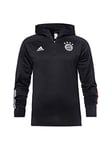 adidas FCB TK Hood Sweatshirt, Men, Black/Rojfcb, 3XL