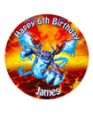 Skylanders Superchargers personalised CakeTopper Edible Wafer paper 7.5" img b27