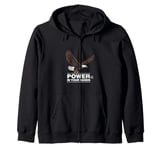 #snirt White-tailed Eagle T-Shirt Power Is Your Hands Hoodie Saying Zip Hoodie