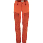 Fjällräven Womens Keb Trousers Short   - Rød    - 34