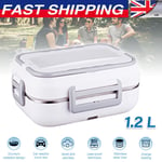 Portable Electric Heating Lunch Box 12V 24V Bento Travel Food Heater Car Plug UK