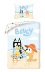 Bluey Family Bed Set In Braccio A Chilli Duvet Cover 140x200 Cotton Pillowcase