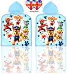 Official Paw Patrol Poncho Towel,Bath Hooded Towel,Swimming Pool ,Cotton