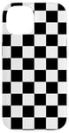 iPhone 14 black-and-white chess checkerboard checkered pattern, Case