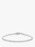 Mogul 18ct White Gold Diamond Tennis Bracelet, 2ct