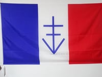 DRAPEAU RÉPUBLIQUE LIBRE DU VERCORS 90x60cm - DRAPEAU FRANCE - RÉSISTANCE FRANÇA