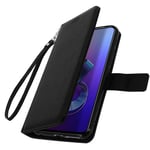 Housse Asus ZenFone 6 Étui Folio Porte carte Support Vidéo noir