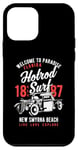 Coque pour iPhone 12 mini Nouveau Smyrna Beach Florida Retro Hotrod Surf Design