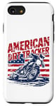 Coque pour iPhone SE (2020) / 7 / 8 Flat Track American Dirt Tracker Racer Design