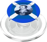 Robbie Burns - En bleu Oidhche Bhlas Burns And Saltire PopSockets PopGrip pour MagSafe