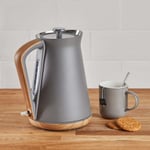 New 1.7L 3kW Jug Kettle Grey Contemporary Wipe Clean with a Damp Cloth