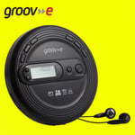 Groov-e GVPS210BK  Retro Series Personal CD Player with Radio & MP3 Black