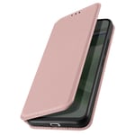 Flip Case for Nokia 8.1 Magnetic Card Holder and Video Support Rose Gold