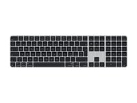 Apple Magic Keyboard With Touch Id And Numeric Keypad - Tangentbord - Usb-C - Trådlös - Bluetooth - Qwerty - Italiensk - Svarta Tangenter