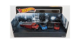 MATTEL HOT WHEELS GMH39-956K Bugatti - Set 4X Camion Voiture Transporter -