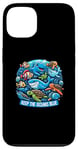 iPhone 13 Keep the Oceans Blue Marine Life Art Environmental Case