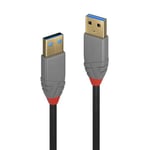 PRENDELUZ Câble USB type A 3.2 mâle vers mâle 1 mètre 5 Gbps compatible avec ordinateur portable, disque dur, appareil photo, moniteur, imprimante et plus encore