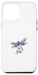 Coque pour iPhone 15 Pro Max Art naturel libellule sans mouche