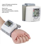 Wrist Blood Pressure Monitor Adjustable Cuff Large LCD Display Digital Sphyg TPG