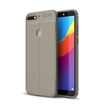 Huawei Nova 2 Lite      Leather Texture Case    Grey