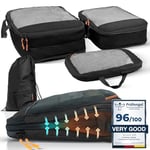 Compression Packing Cubes for Suitcases - Travel and Cruise Essentials, Organiser Bags, Packing Cubes for Travel - Packing Cubes Compression Set - Packing Cubes for Suitcases Compression Cubes