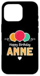 Coque pour iPhone 16 Pro Anne Joyeux anniversaire slogan