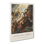 The Fall Of Phaeton By Peter Paul Rubens Exhibition Museum Painting Canvas Wall Art Print Ready to Hang, Framed Picture for Living Room Bedroom Home Office Décor, 24x16 Inch (60x40 cm)