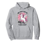 My First Day Of Pre K I Am 4 Years Old Kids boy girl student Pullover Hoodie