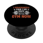 J'ai gradué Gym Now Funny Workout PopSockets PopGrip Adhésif