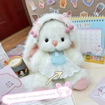 Cartoon DIY Handmade Rabbit Ears Will Move Plush Recording Doll