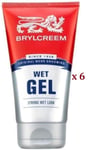 6 X Brylcreem Wet Hair Gel 150ml - Free & Fast Shipping