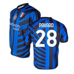 Inter - Maillot Home 2024/2025 Personnalisable avec nom et numéro, réplique Officielle, Bleu, Noir, 100% Polyester, Adulte et Enfant. Idéal pour Tous Les Fans Nerazzurri