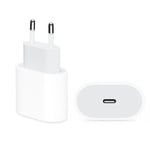 DCO IP15 20W PD Type-C Plug Pikalaturi A1692 iPhone 15 Mini Pro Max White A2347 (OEM) -puhelimelle