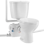 VEVOR WC Broyeur Sanitaire avec Pompe de Relevage 500 W Toilette pour Sous-sol