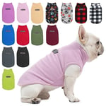 BEAUTYZOO Gilet d'hiver en Polaire pour Chiens de Petite et Moyenne Taille avec Anneau en D et Laisse pour Temps Froid, Manteau à Capuche pour Chiens de Taille XS, S, M, garçon ou Fille