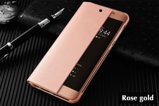 Etui à rabat ROSE GOLD Huawei P20 Smart Flip Cover Clear View