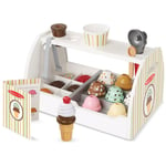 Melissa & Doug Wooden Ice Cream Counter Wooden Play Food Sets for Children & Fun