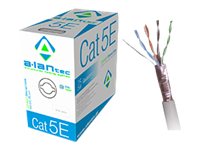 Alantec - Samlet Kabel - 305 M - Foliebelagt Uskjermet Tvinnet Kabelpar (F/Utp) - Cat 5E - Halogenfri, Solid - Lysegrå